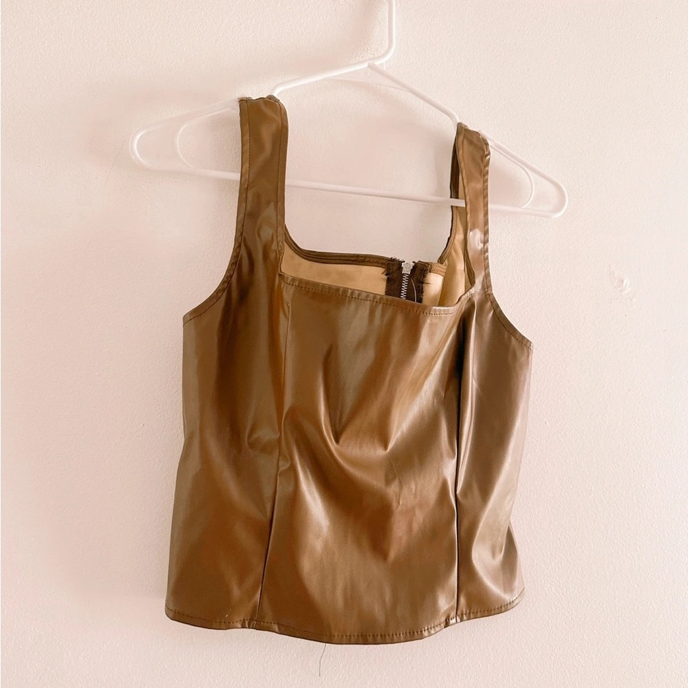 Sleek Brown Women's Top